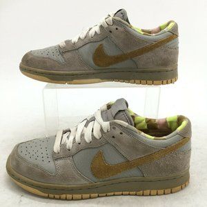 Nike Shoes Womens 7.5 Dunk Low Cl Casual Sneakers 317815-371 Grey Leather Lace